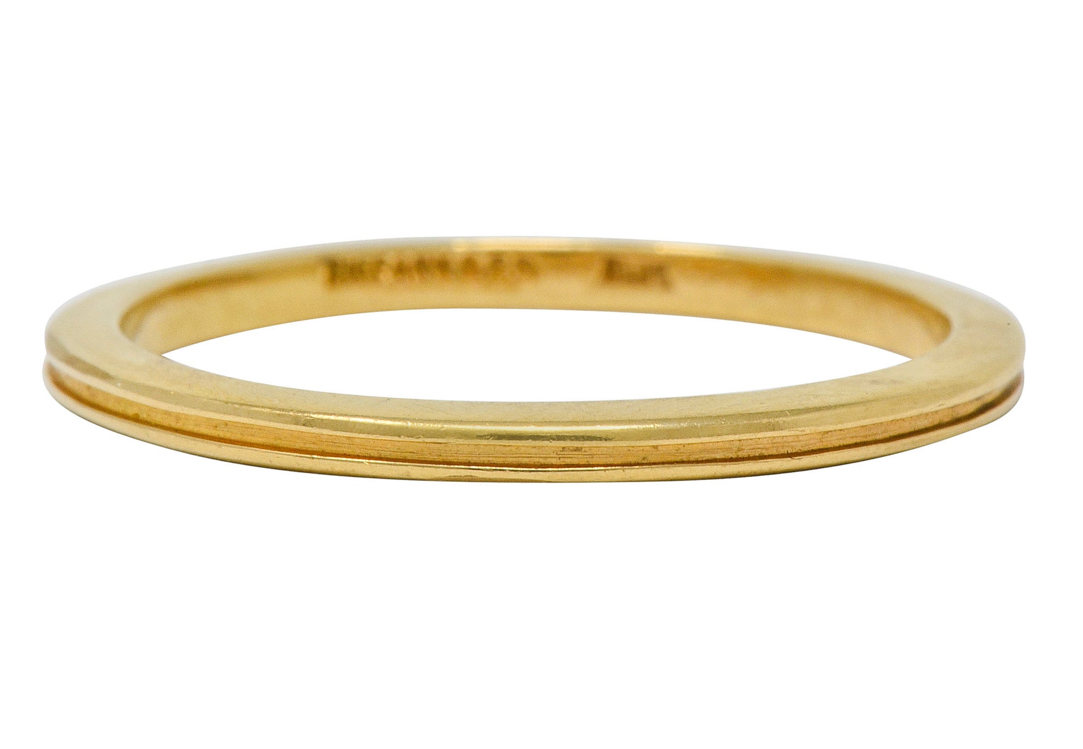 Tiffany & Co. Vintage 18 Karat Gold 1.7MM Stacking Band Ring - Wilson's Estate Jewelry