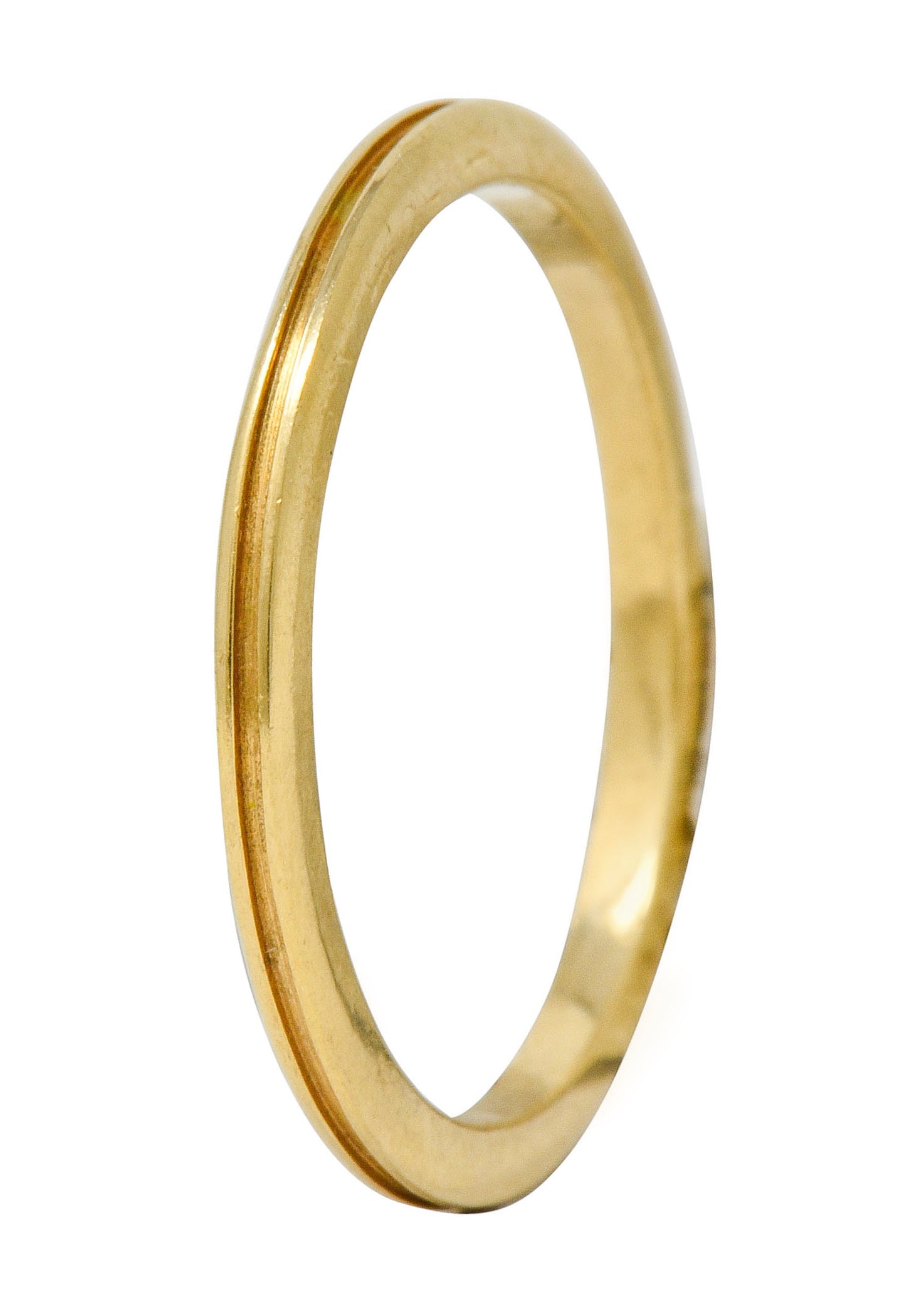 Tiffany & Co. Vintage 18 Karat Gold 1.7MM Stacking Band Ring - Wilson's Estate Jewelry