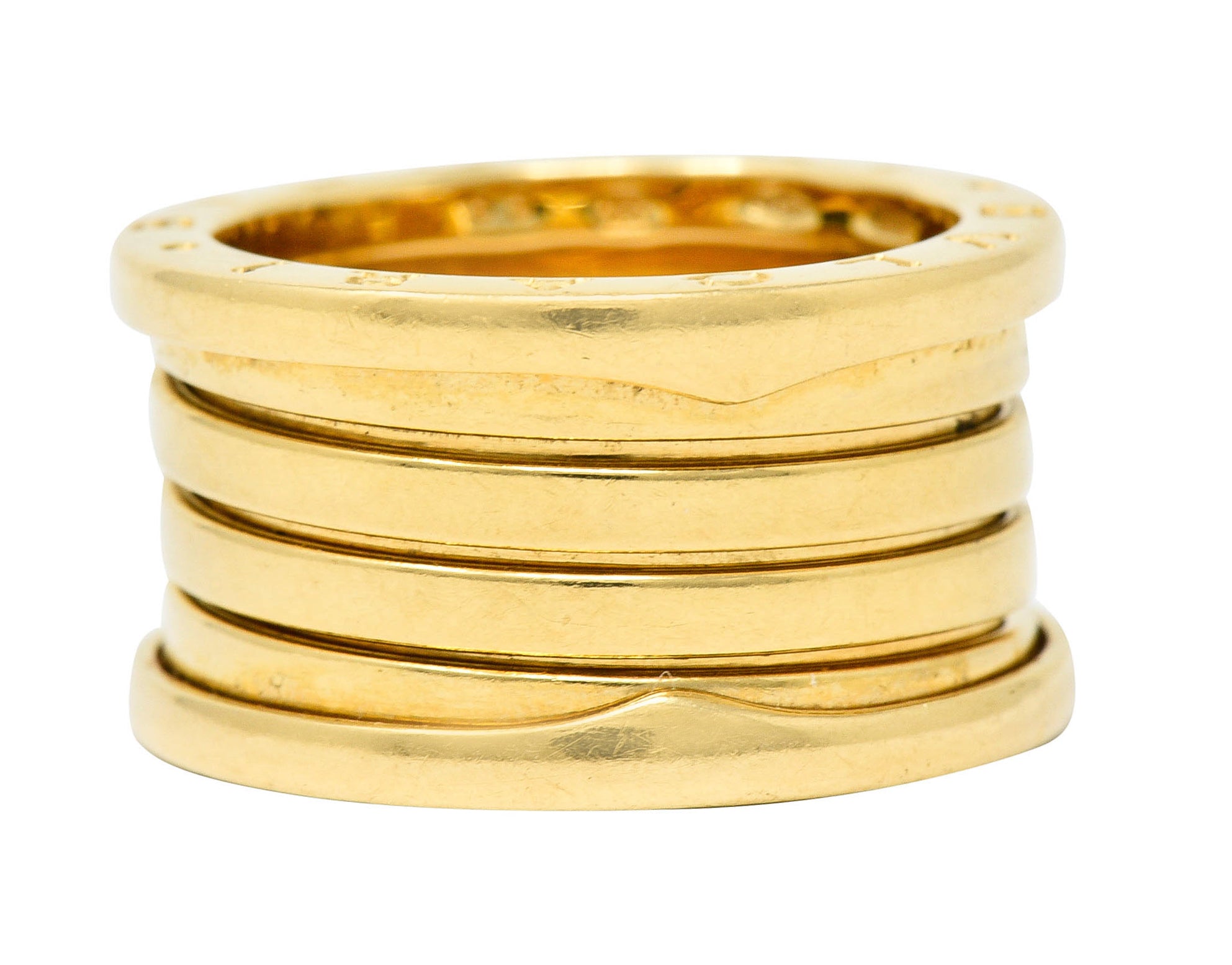 Bulgari 18 Karat Gold B.Zero 1 Tubogas Band RingRing - Wilson's Estate Jewelry