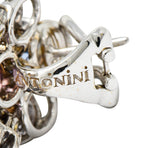 Antonini 32.45 CTW Sapphire Diamond 18 Karat White Gold Italian Chandelier EarringsEarrings - Wilson's Estate Jewelry