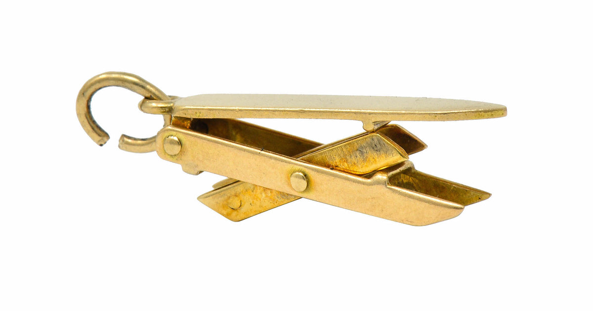 Retro 14 Karat Gold Collapsable Ironing Board Charm