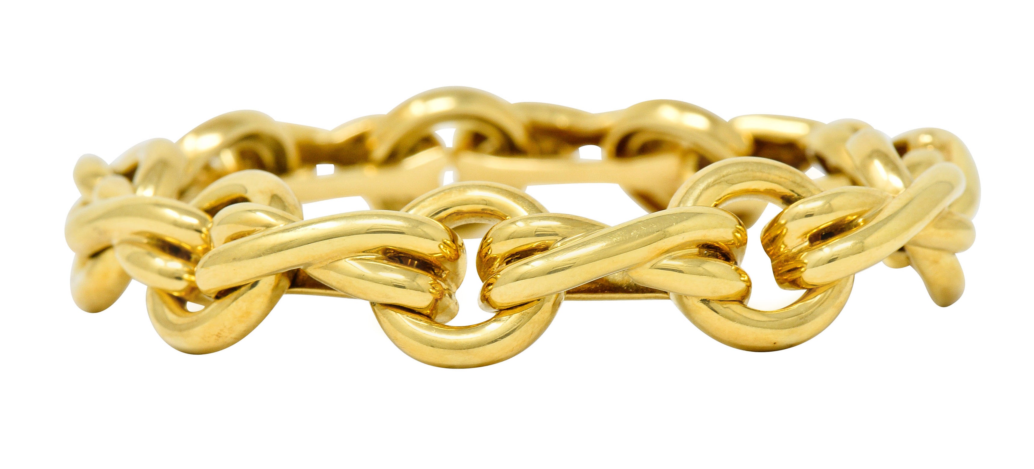 Paloma Picasso Tiffany & Co. 18 Karat Gold Knot Graffiti X Link Braceletbracelet - Wilson's Estate Jewelry