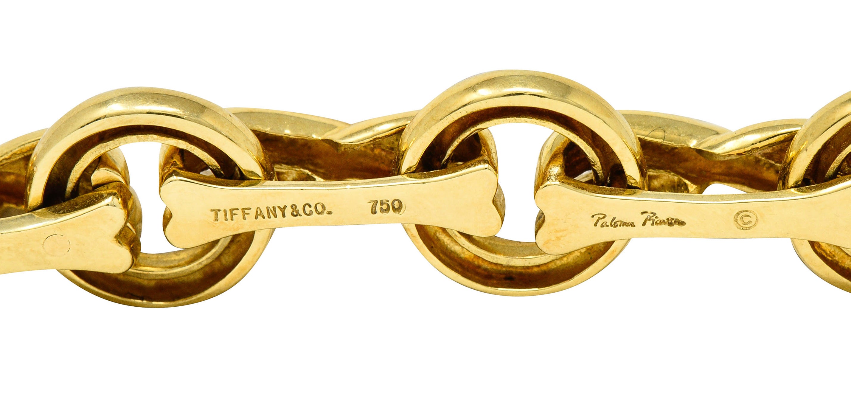 Paloma Picasso Tiffany & Co. 18 Karat Gold Knot Graffiti X Link Braceletbracelet - Wilson's Estate Jewelry