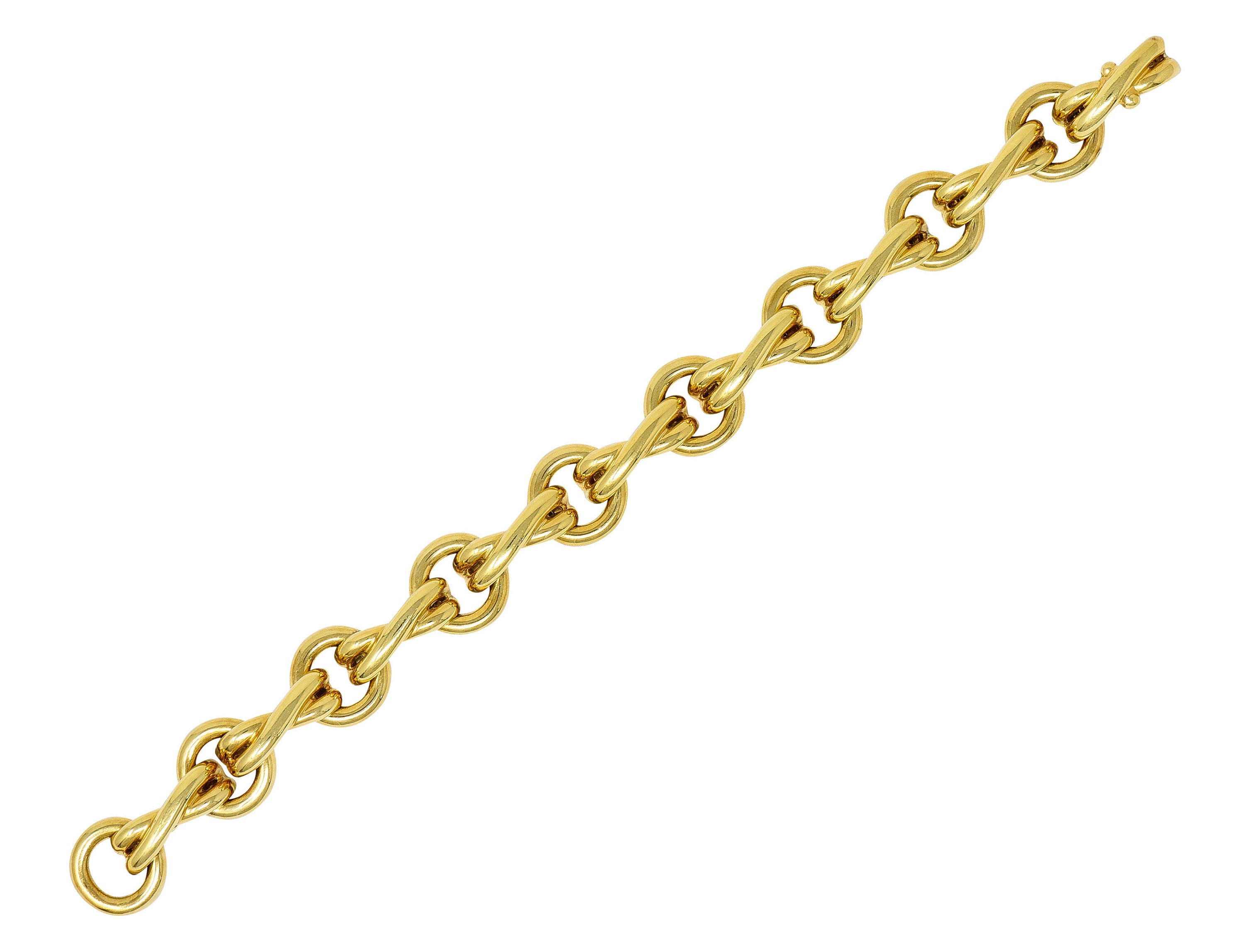 Paloma Picasso Tiffany & Co. 18 Karat Gold Knot Graffiti X Link Braceletbracelet - Wilson's Estate Jewelry