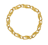 Carrera Y Carrera Vintage 18 Karat Gold Panther Link Braceletbracelet - Wilson's Estate Jewelry