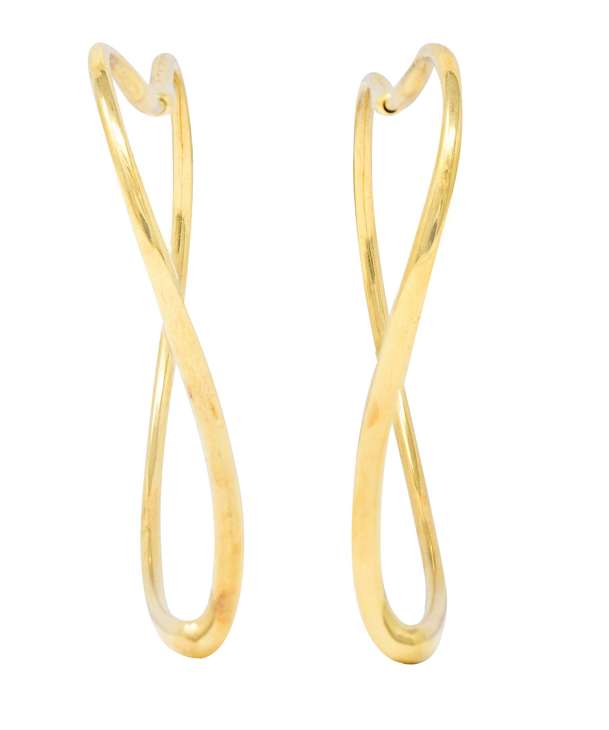 Large Elsa Peretti Tiffany & Co. 18 Karat Gold Open Heart Hoop EarringsEarrings - Wilson's Estate Jewelry