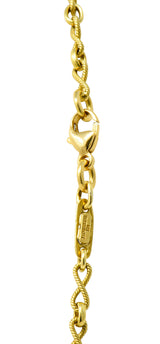 Fantastic Diamond 18 Karat Gold Rondelle Station NecklaceNecklace - Wilson's Estate Jewelry