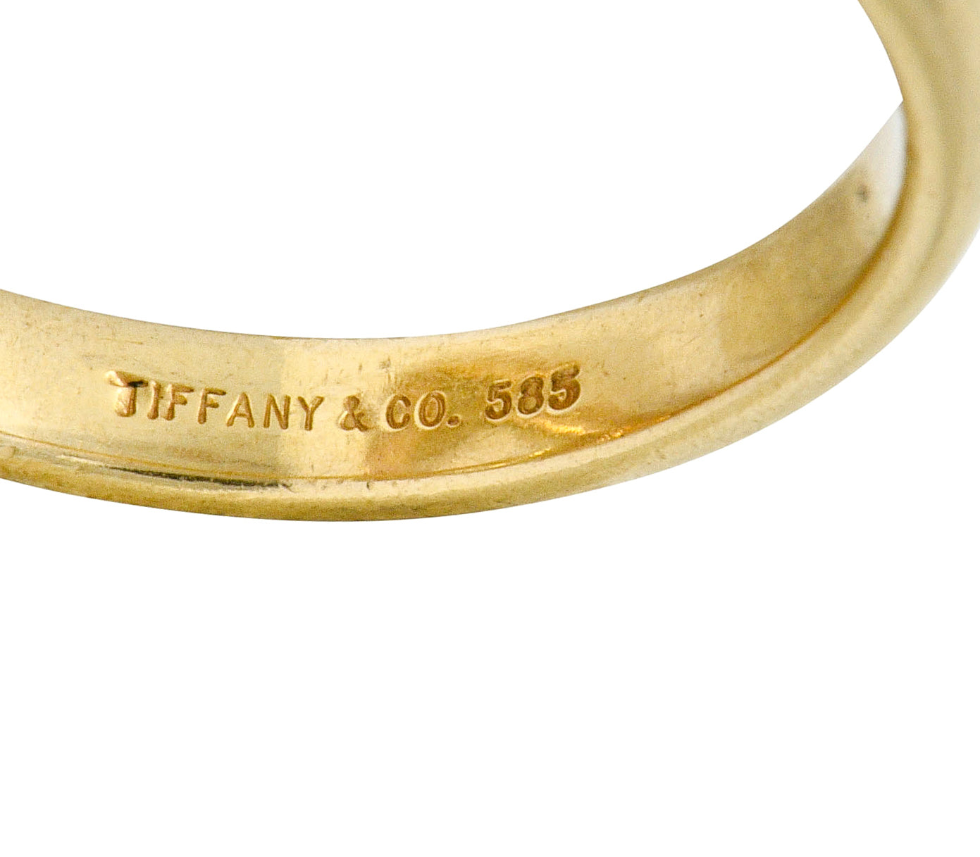 Tiffany & Co. Vintage 14 Karat Tri-Colored Gold Paloma's Melody Rolling Band Ring - Wilson's Estate Jewelry