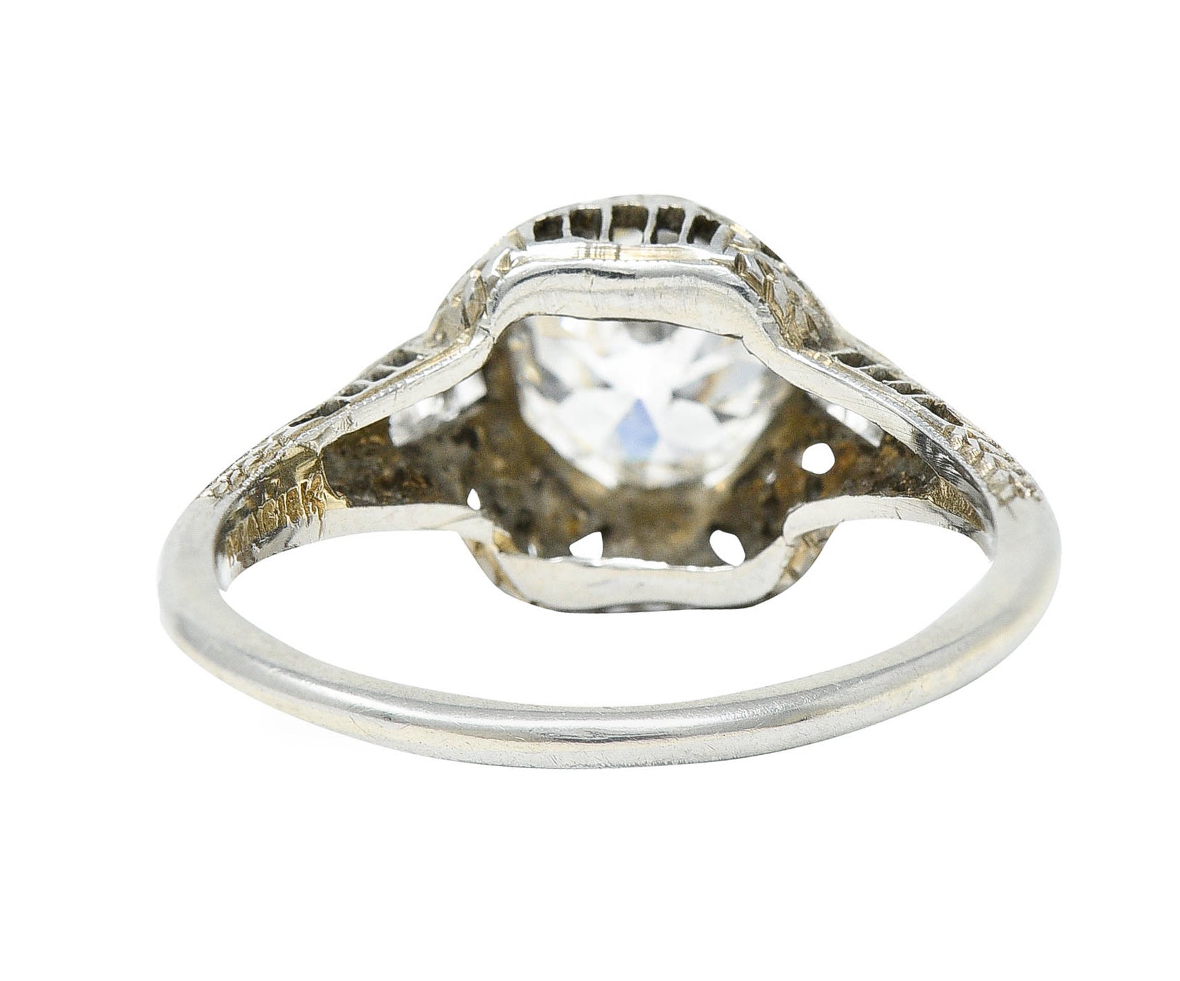 Belais 1.39 CTW Diamond 18 Karat White Gold Engagement RingRing - Wilson's Estate Jewelry