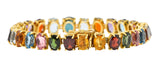 1960's H. Stern Citrine Topaz Spinel Multi-Gem 18 Karat Gemstone Braceletbracelet - Wilson's Estate Jewelry