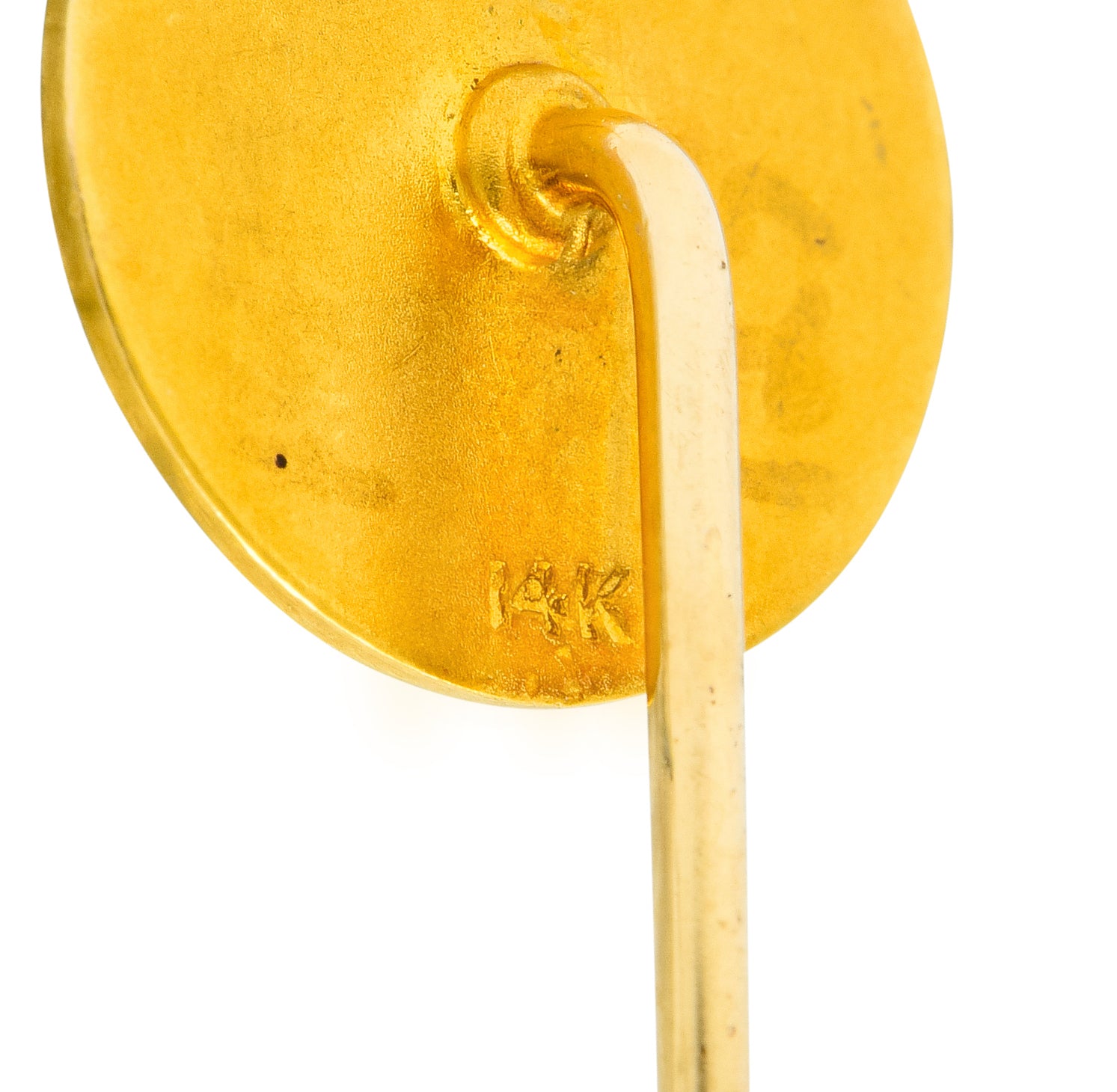 Art Nouveau 14 Karat Gold Hooded Prophet Stickpin - Wilson's Estate Jewelry