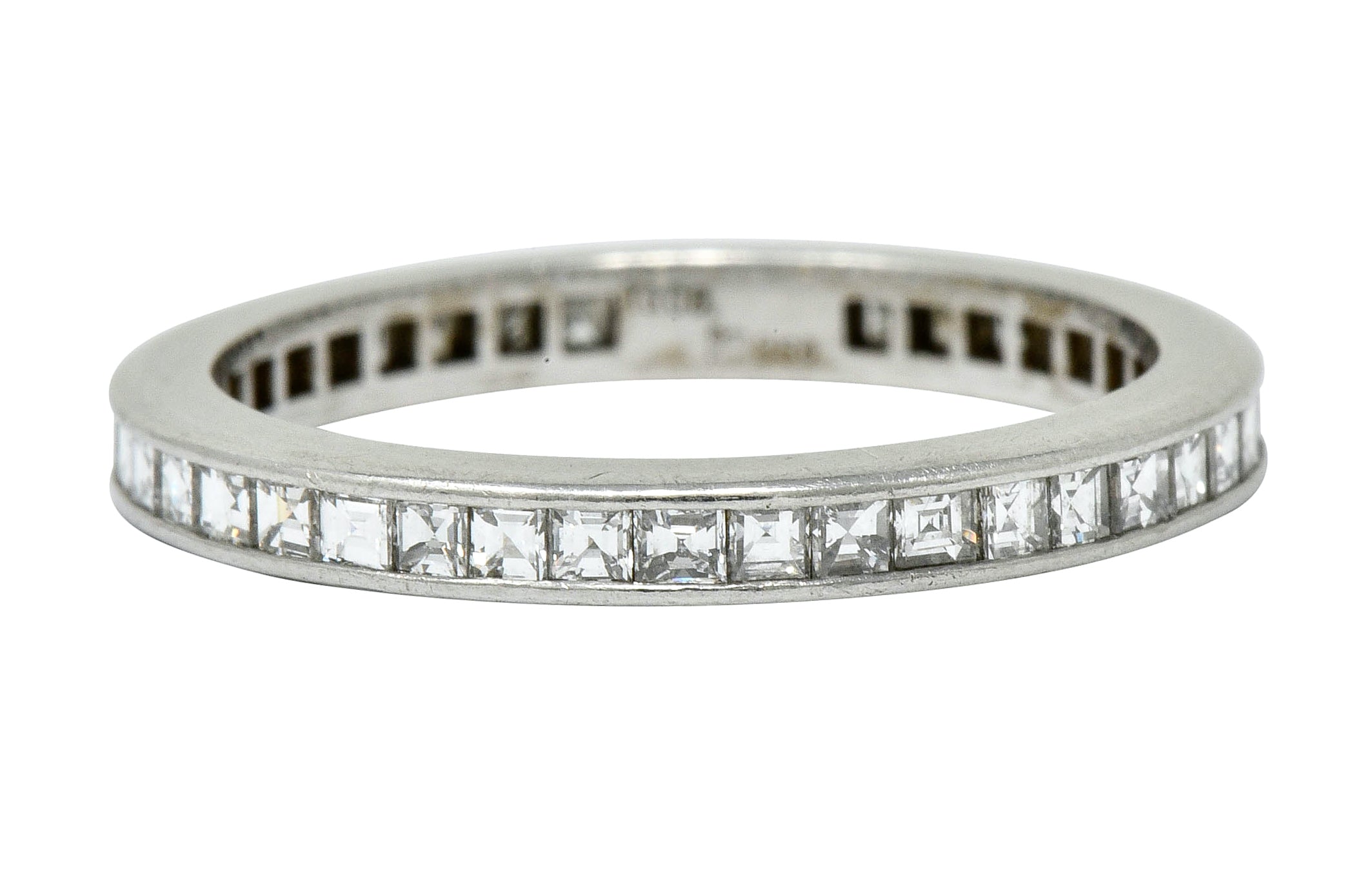 Tiffany & Co. Mid-Century 1.25 CTW Diamond Platinum Eternity Band Ring - Wilson's Estate Jewelry