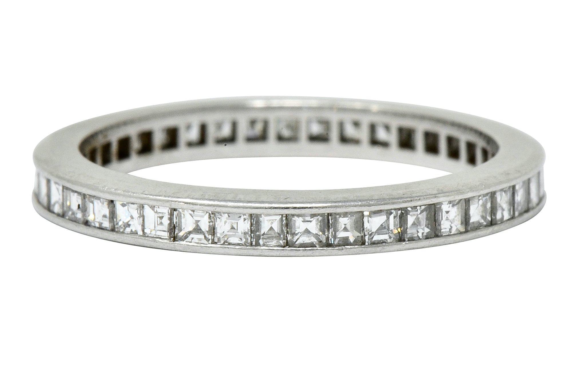 Tiffany & Co. Mid-Century 1.25 CTW Diamond Platinum Eternity Band Ring - Wilson's Estate Jewelry