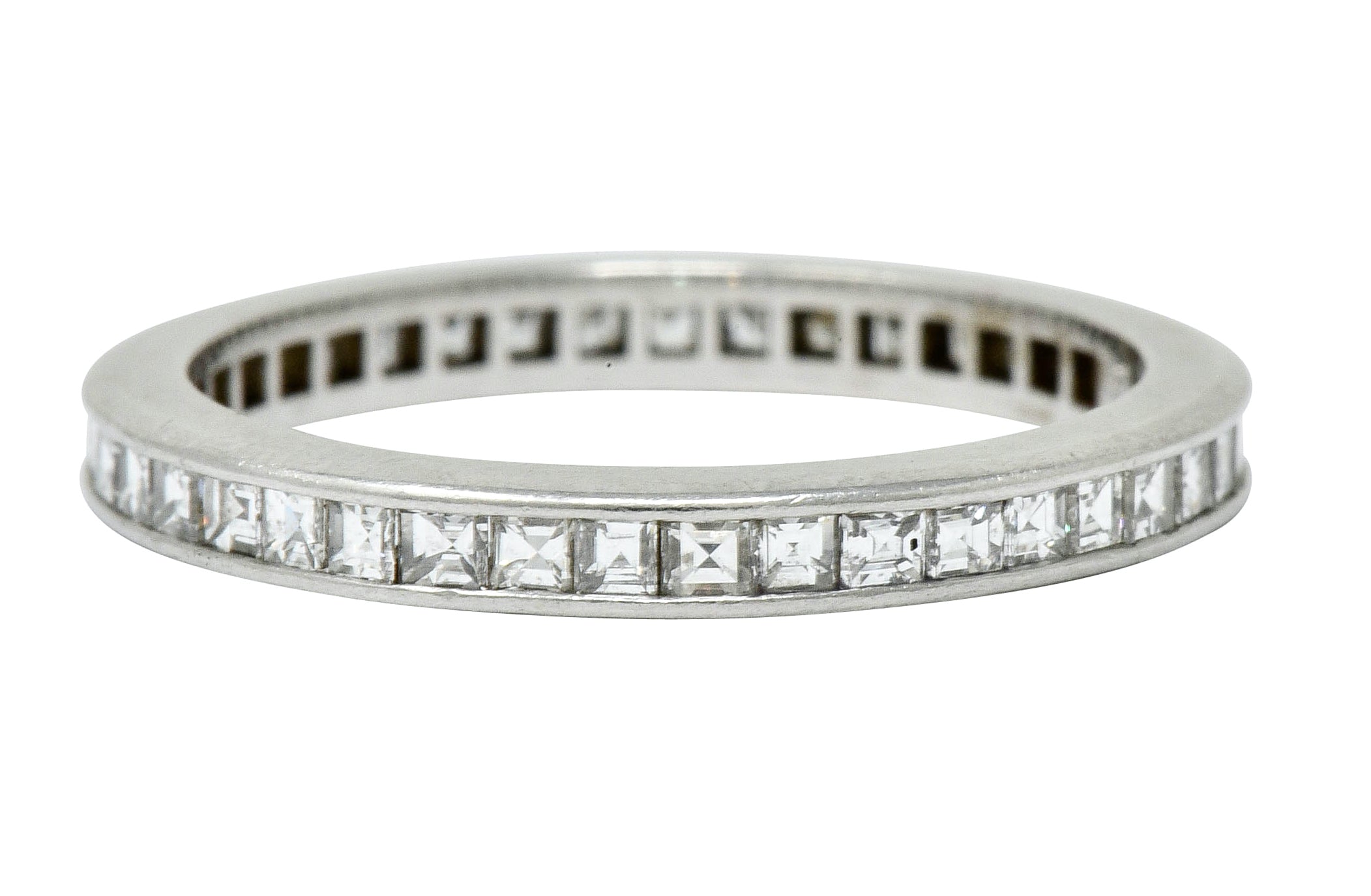 Tiffany & Co. Mid-Century 1.25 CTW Diamond Platinum Eternity Band Ring - Wilson's Estate Jewelry