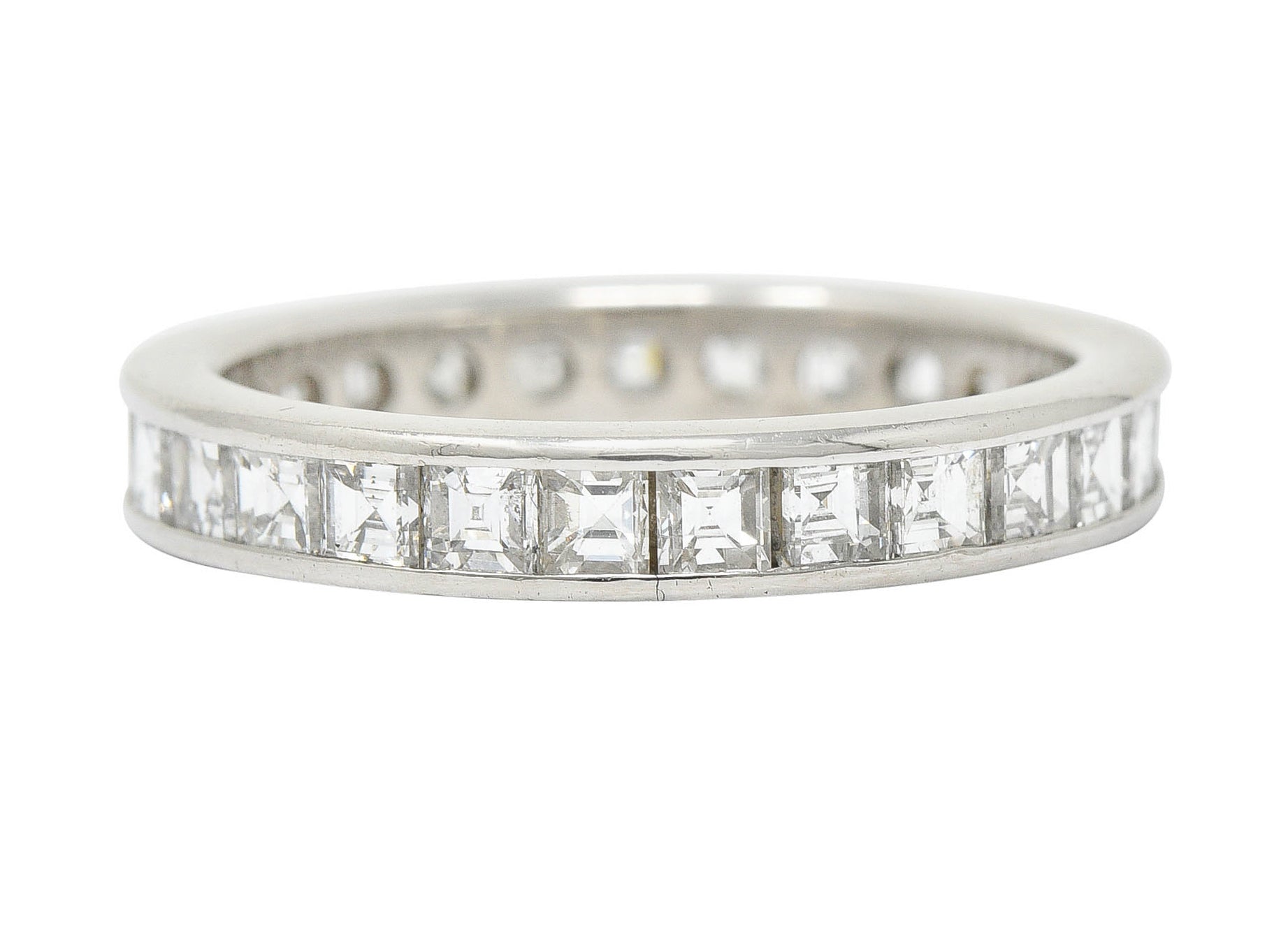 1950's Mid-Century 2.00 CTW Diamond Platinum Eternity Band RingRing - Wilson's Estate Jewelry