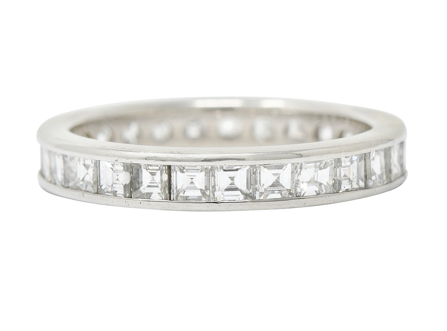 1950's Mid-Century 2.00 CTW Diamond Platinum Eternity Band RingRing - Wilson's Estate Jewelry