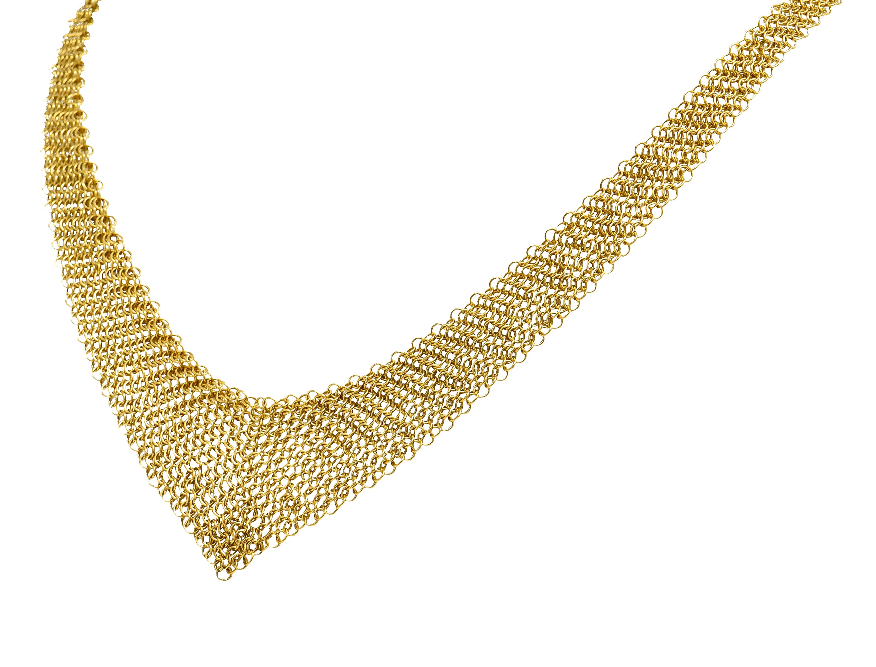 Elsa Peretti Tiffany & Co. 18 Karat Gold Mesh Scarf Chain NecklaceNecklace - Wilson's Estate Jewelry