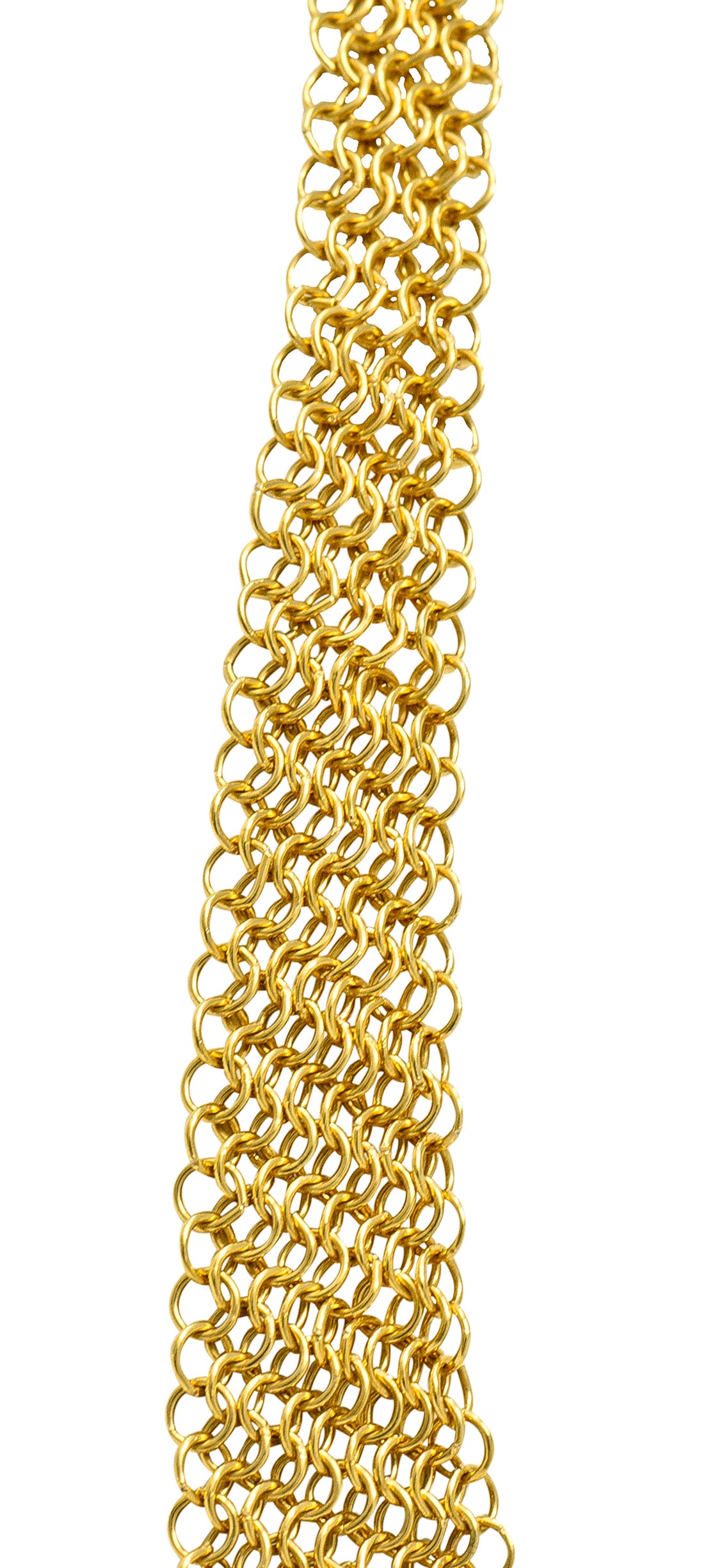 Elsa Peretti Tiffany & Co. 18 Karat Gold Mesh Scarf Chain NecklaceNecklace - Wilson's Estate Jewelry