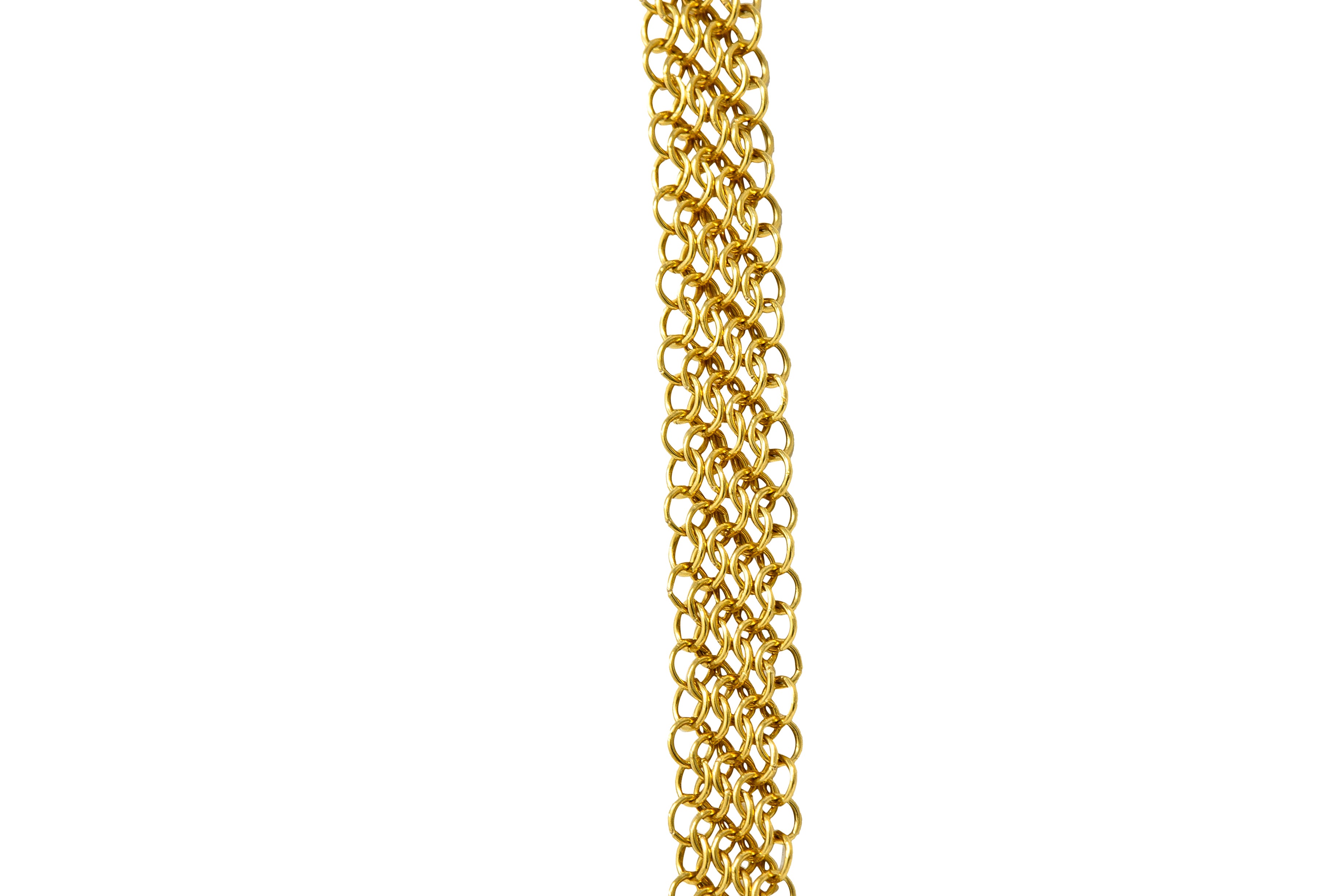 Elsa Peretti Tiffany & Co. 18 Karat Gold Mesh Scarf Chain NecklaceNecklace - Wilson's Estate Jewelry