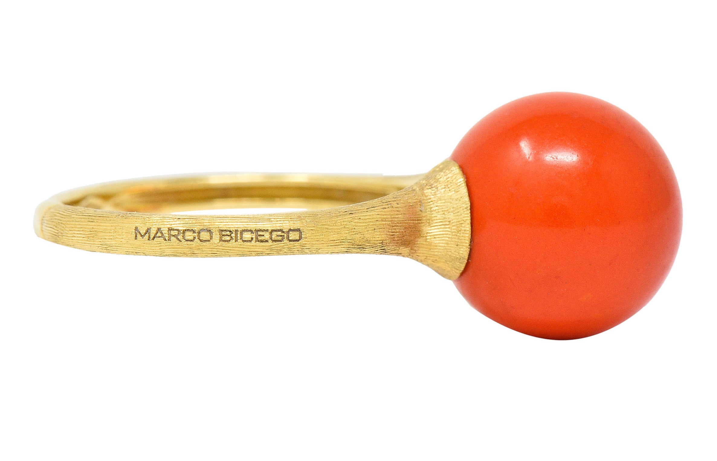 Marco Bicego Coral 18 Karat Gold Africa Boule RingRing - Wilson's Estate Jewelry