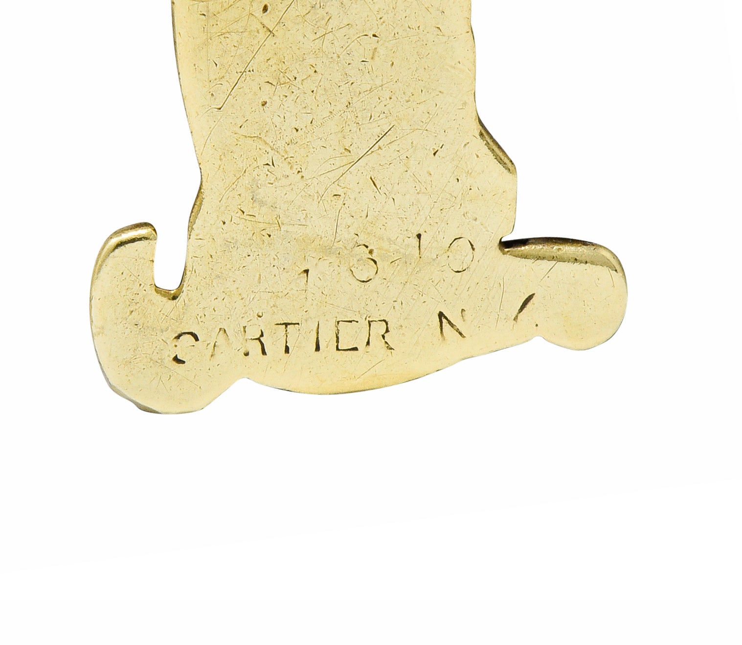 Cartier New York Art Deco Enamel 14 Karat Gold Rabbit Charmcharm - Wilson's Estate Jewelry