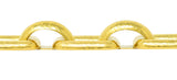 Elizabeth Locke Vintage 19 Karat Yellow Gold Hammered Substantial Livorno Link Bracelet Wilson's Estate Jewelry