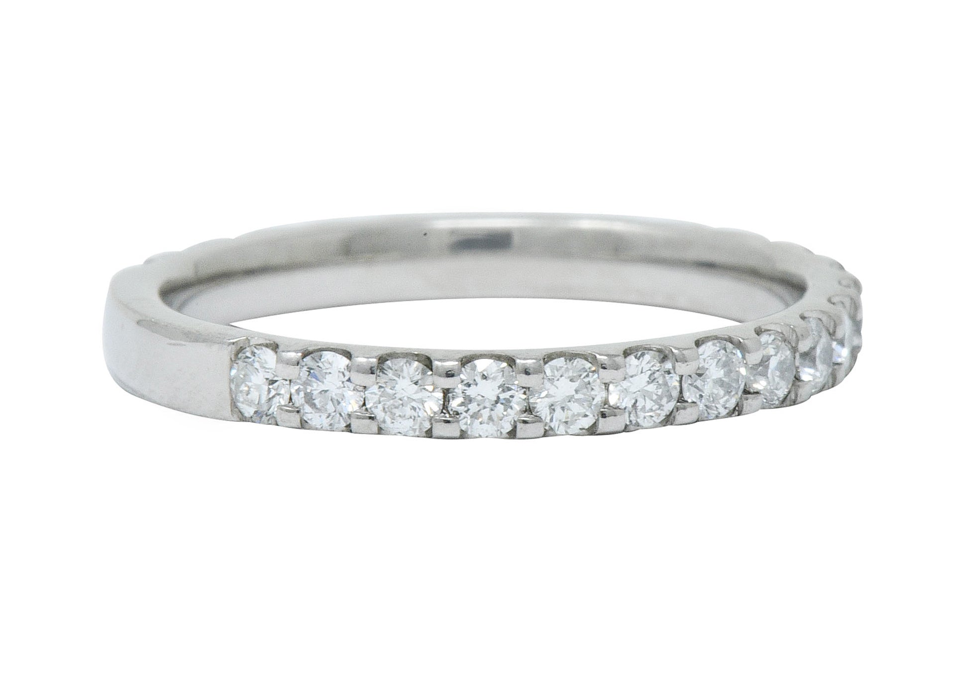 Contemporary .75 CTW Diamond Platinum Anniversary Band RingRing - Wilson's Estate Jewelry