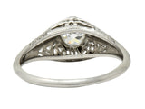 W.W. Fulmer & Co. 0.35 CTW Diamond Platinum Filigree Engagement RingRing - Wilson's Estate Jewelry