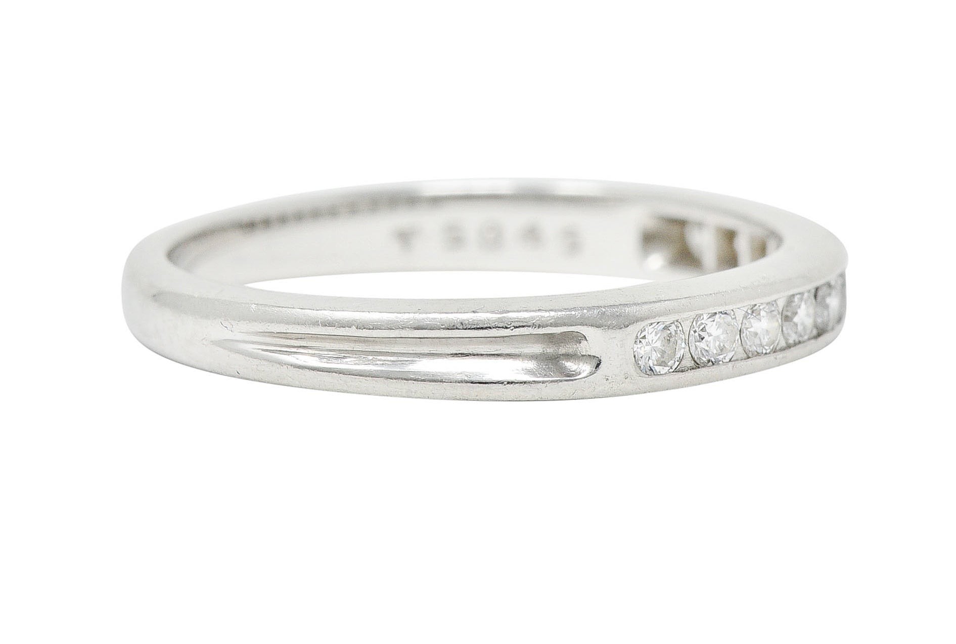 Tiffany & Co. Diamond Platinum Channel Band RingRing - Wilson's Estate Jewelry
