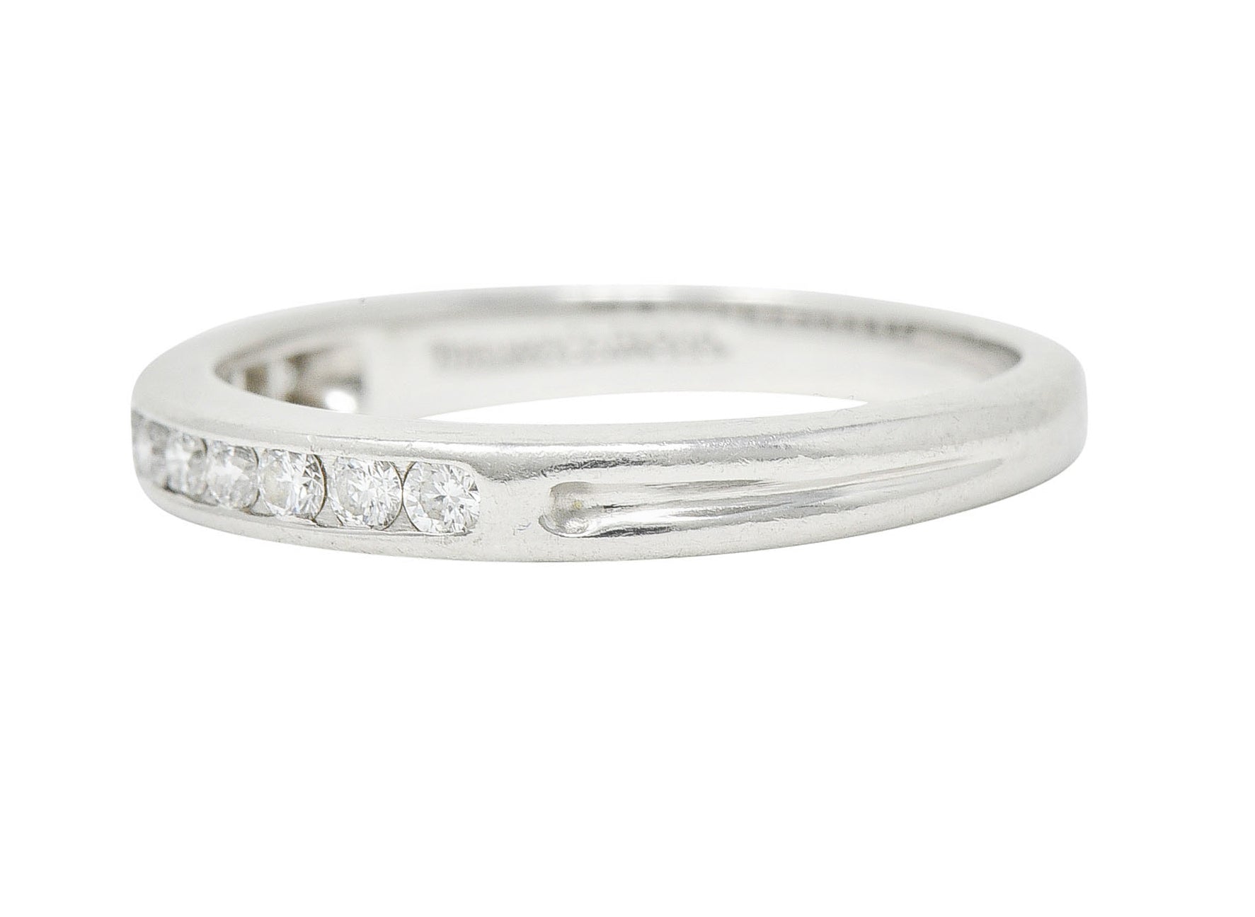 Tiffany & Co. Diamond Platinum Channel Band RingRing - Wilson's Estate Jewelry