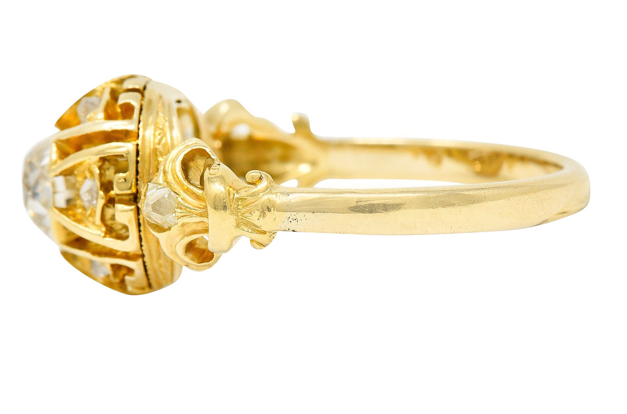 1920's Early Art Deco 1.30 CTW Diamond 14 Karat Gold Engagement RingRing - Wilson's Estate Jewelry