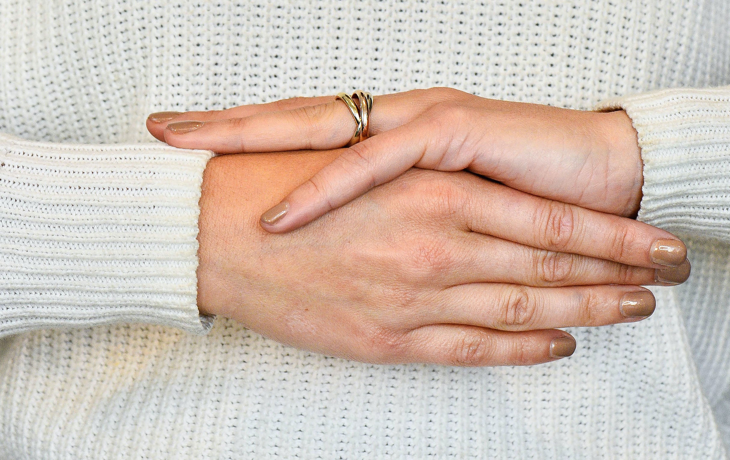 Tiffany & Co. Vintage 14 Karat Tri-Colored Gold Paloma's Melody Rolling Band RingRing - Wilson's Estate Jewelry