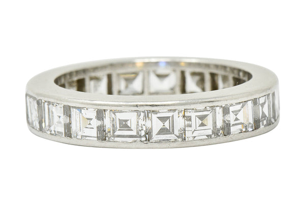 1950's Mid-Century 3.80 CTW Diamond Platinum Eternity Band RingRing - Wilson's Estate Jewelry
