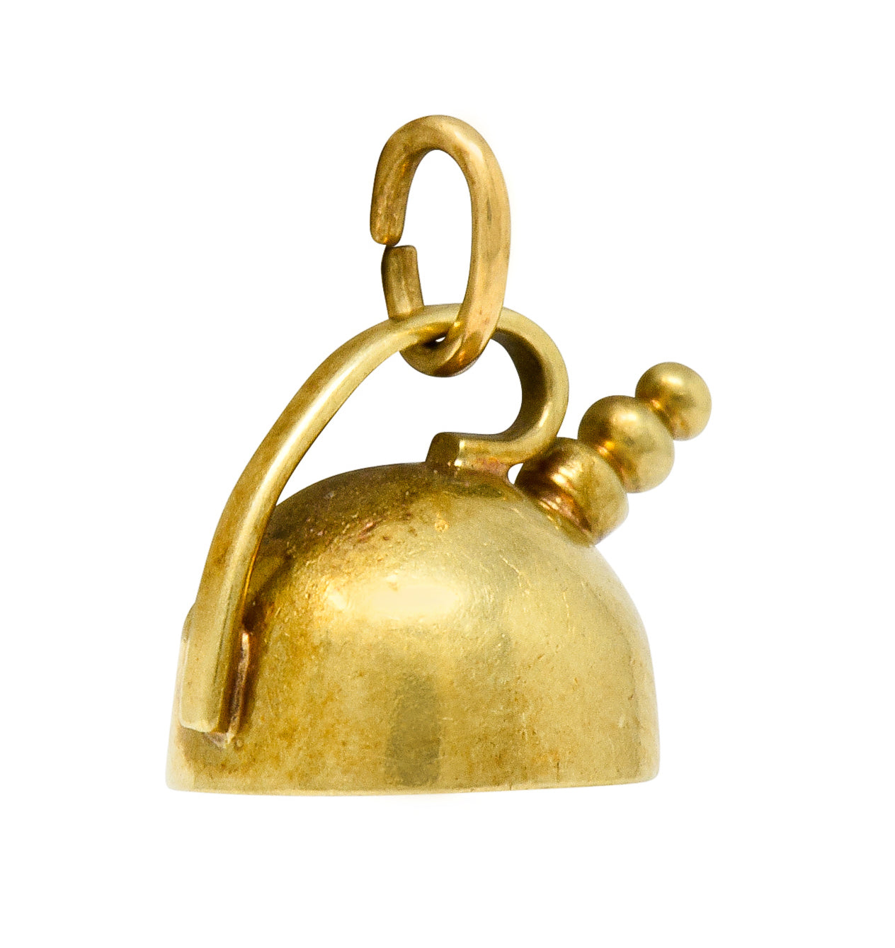 Cartier Retro 14 Karat Gold Tea Kettle Pot Charm - Wilson's Estate Jewelry