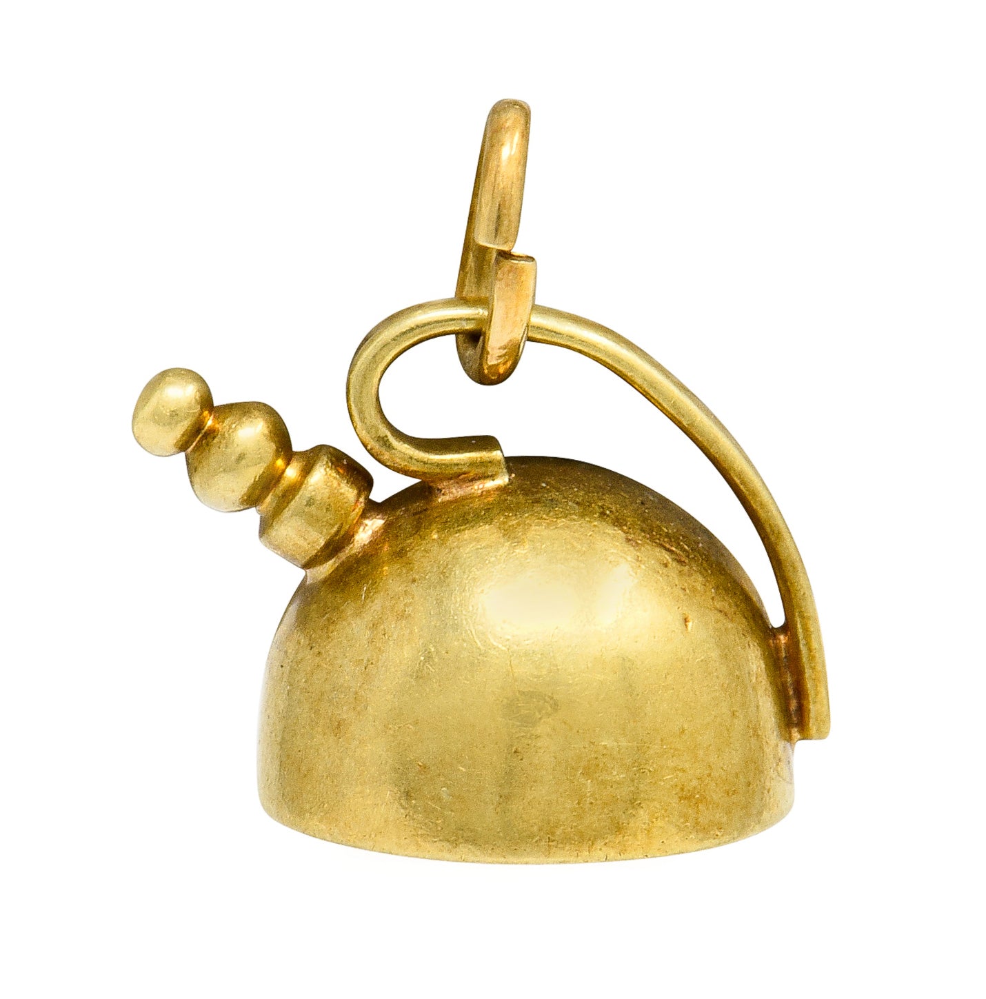 Cartier Retro 14 Karat Gold Tea Kettle Pot Charm - Wilson's Estate Jewelry