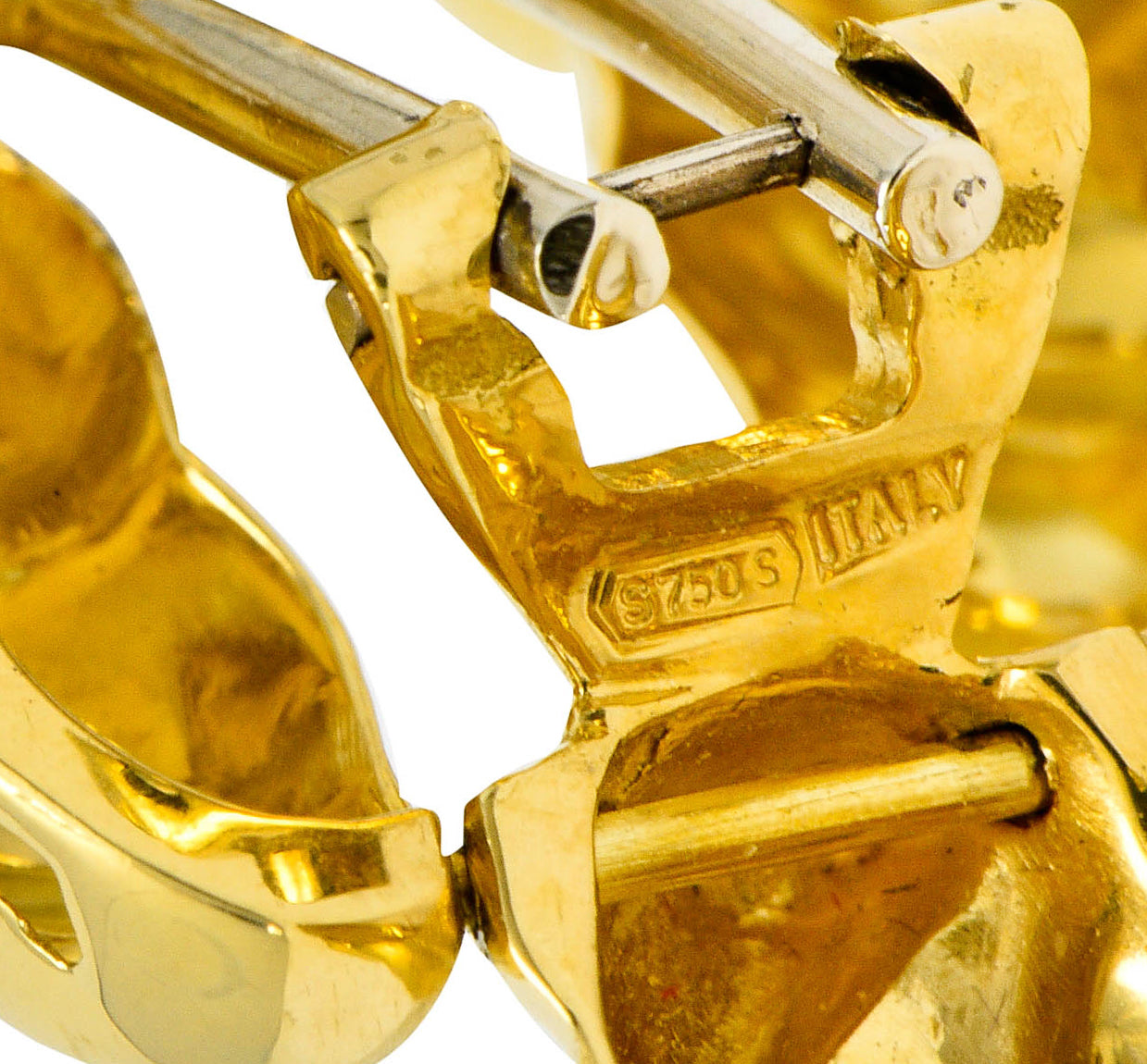 Tiffany & Co. 18 Karat Gold Ribbed Doorknocker Ear-Clip EarringsEarrings - Wilson's Estate Jewelry