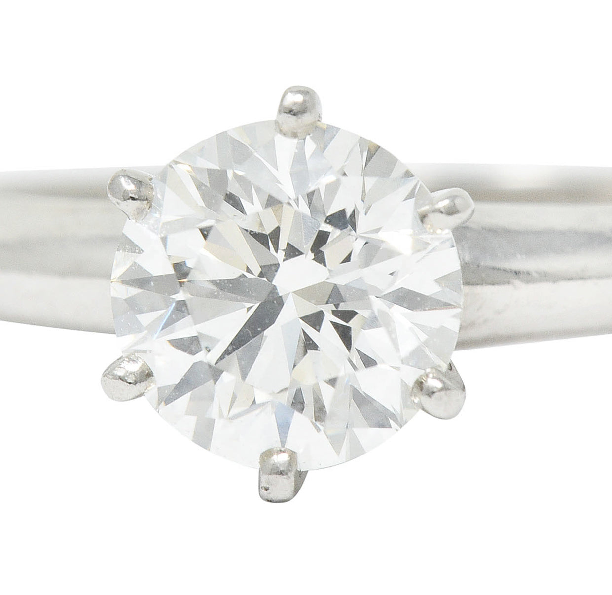 Tiffany & Co. 1.29 CTW Diamond Platinum Solitaire Engagement RingRing - Wilson's Estate Jewelry