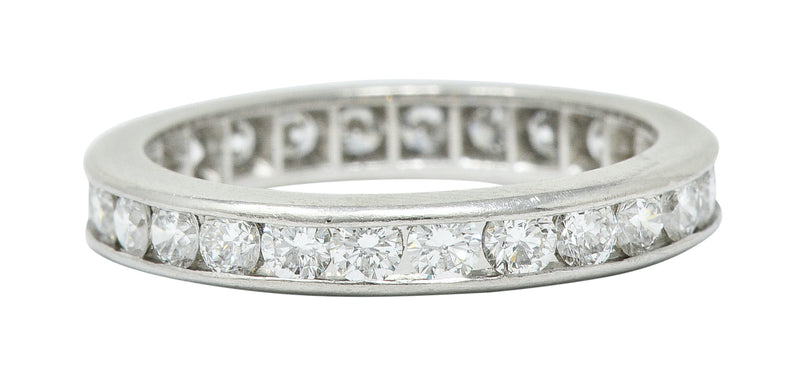 Classic 0.78 CTW Diamond Platinum Eternity Band Stack RingRing - Wilson's Estate Jewelry