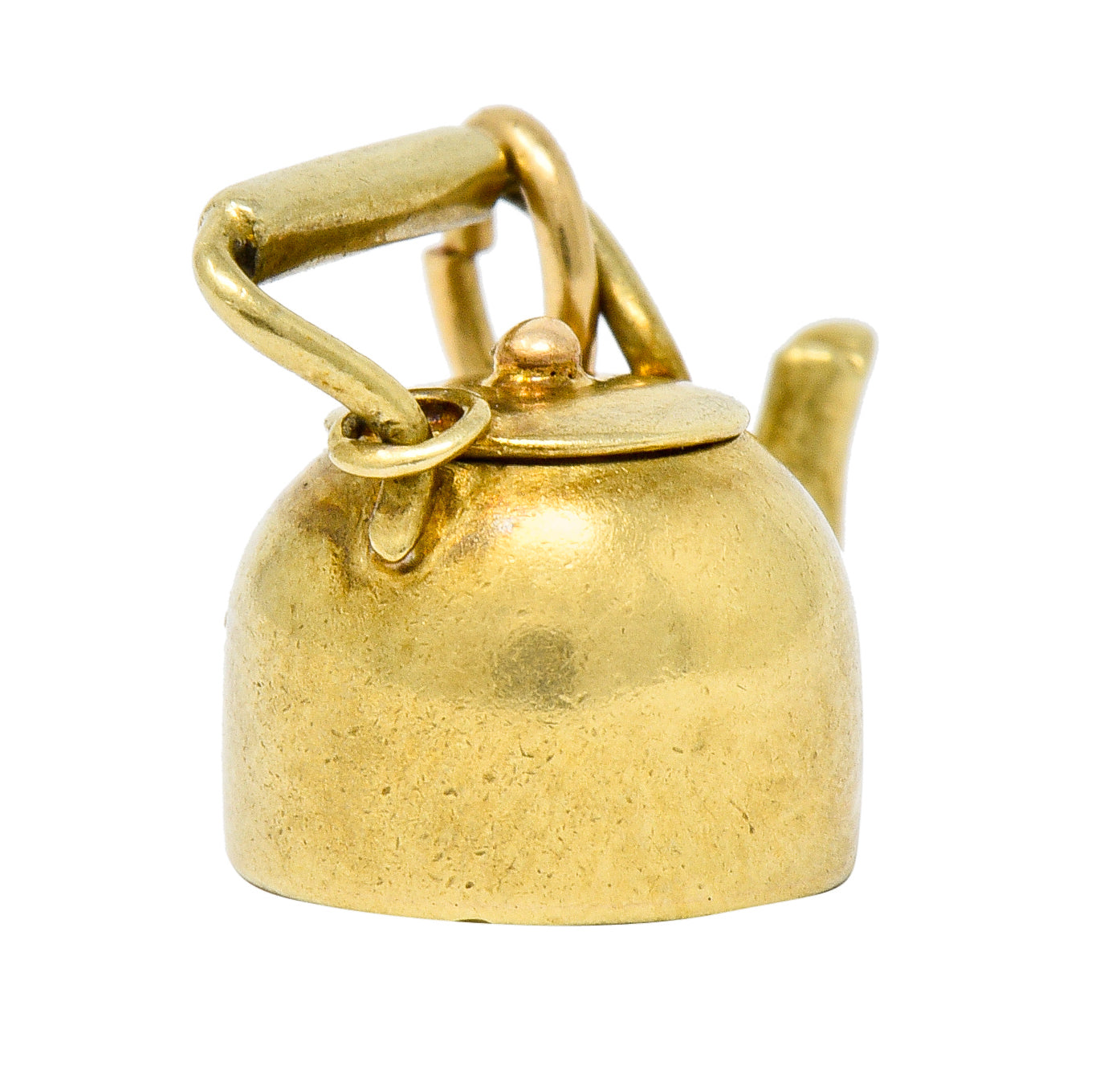 Sloan & Co. Art Nouveau 14 Karat Gold Tea Kettle Charm - Wilson's Estate Jewelry