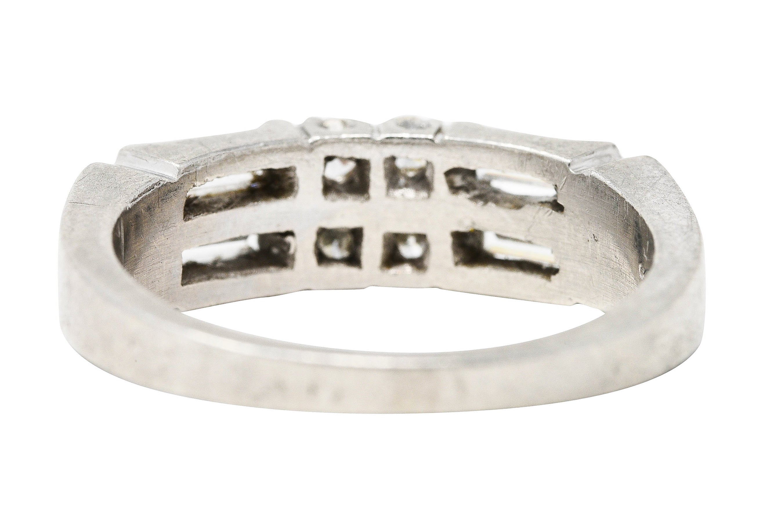 Mid-Century 0.55 CTW Diamond Platinum Band RingRing - Wilson's Estate Jewelry