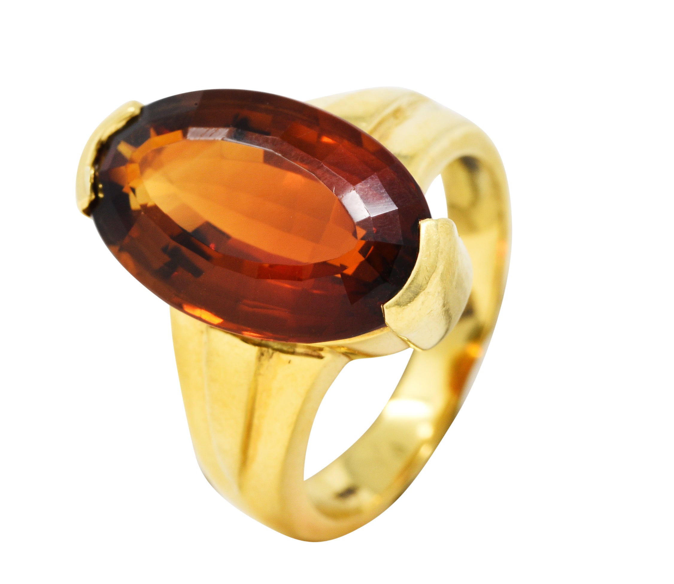 H. Stern Vintage Citrine 18 Karat Gold Gemstone RingRing - Wilson's Estate Jewelry