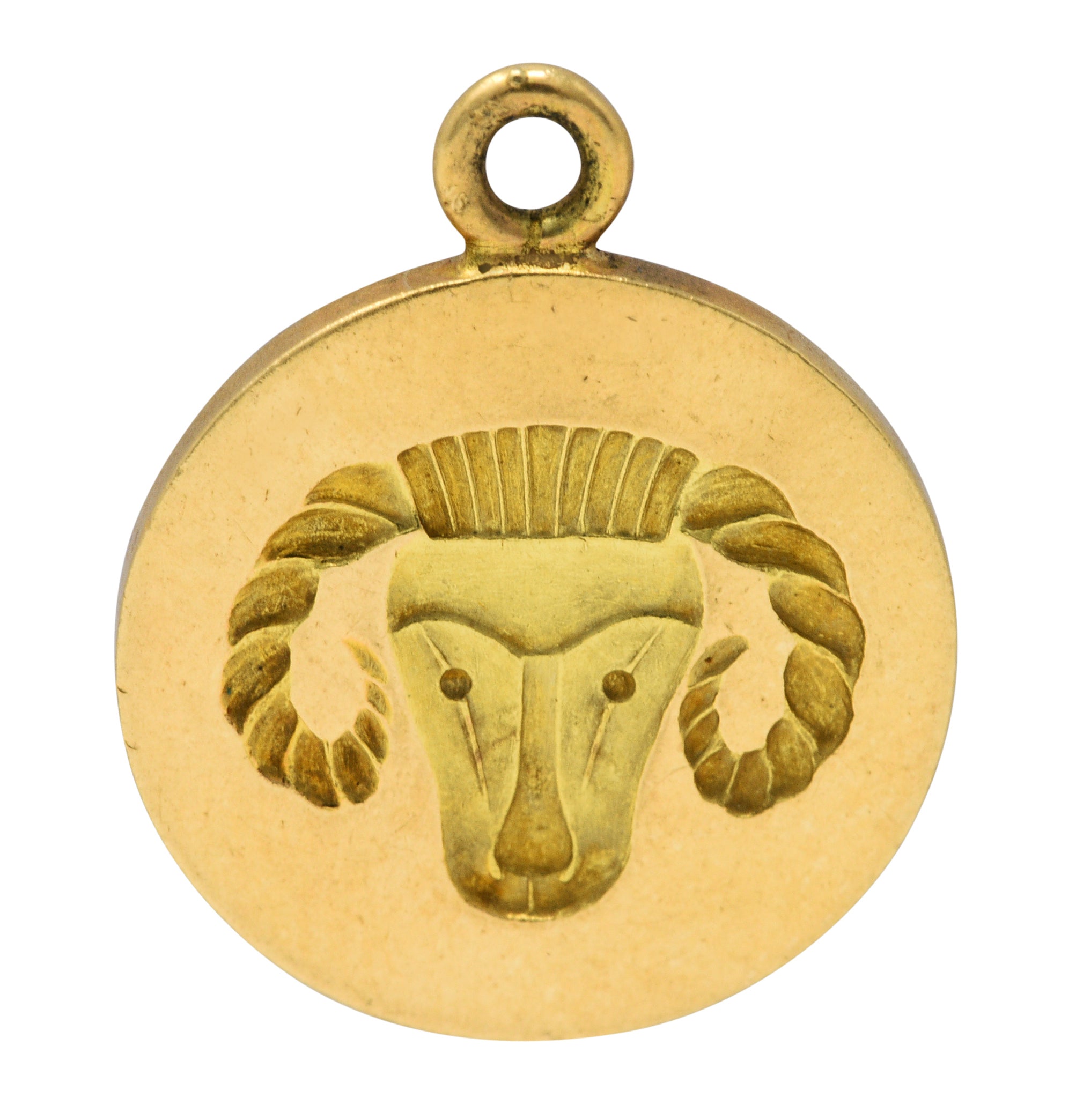 1960's Larter & Sons 14 Karat Gold Aries Zodiac Charmcharm - Wilson's Estate Jewelry