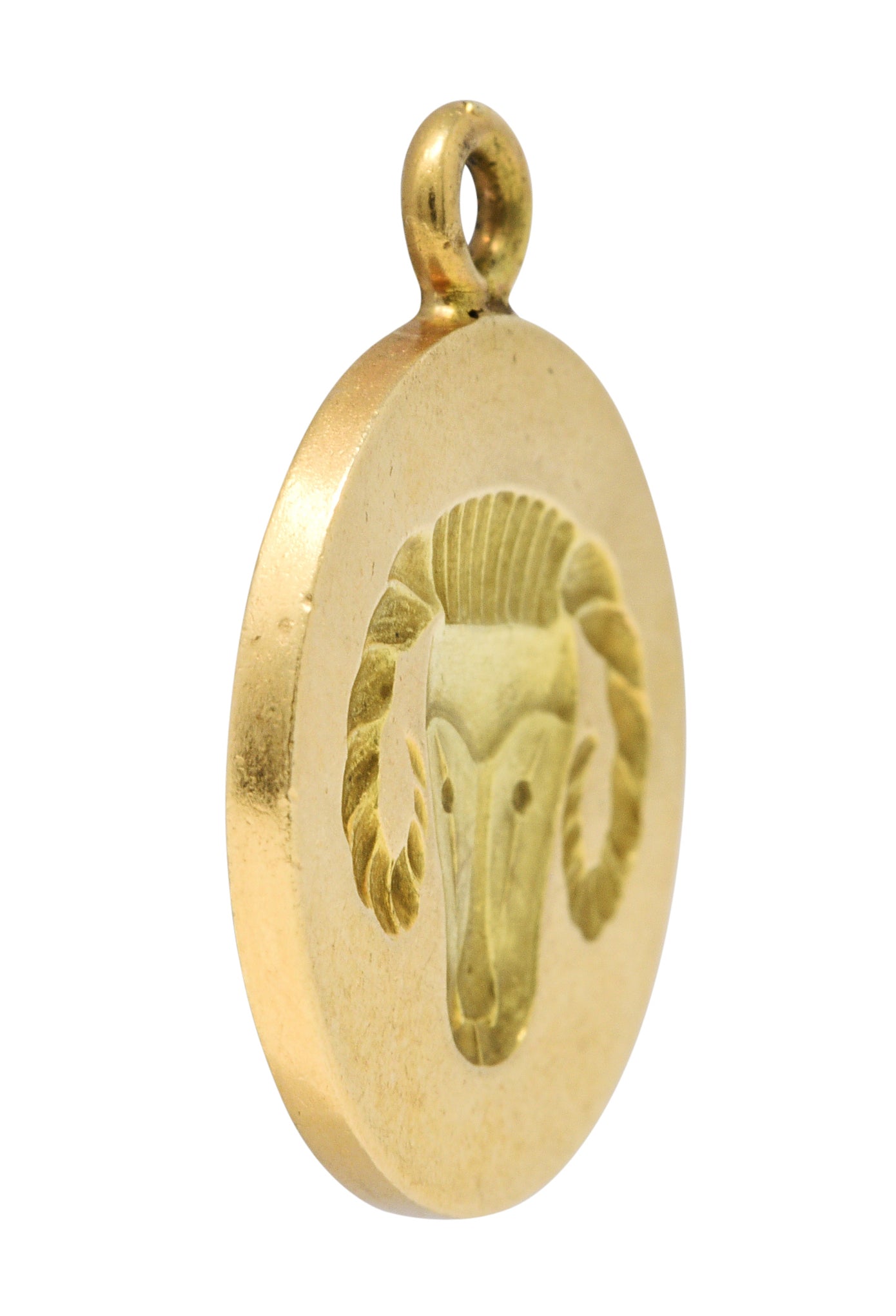 1960's Larter & Sons 14 Karat Gold Aries Zodiac Charmcharm - Wilson's Estate Jewelry