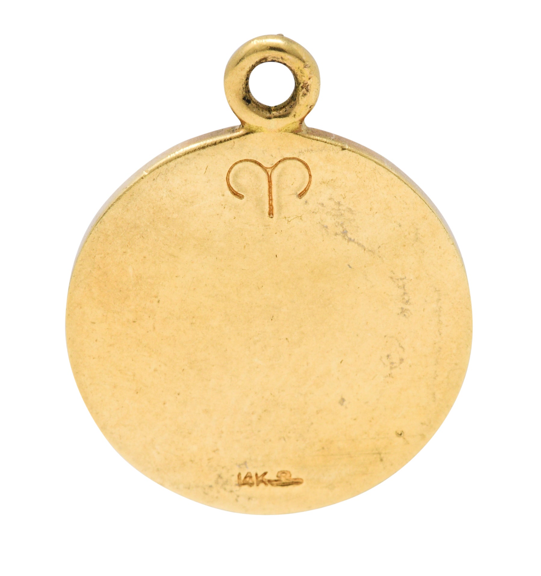 1960's Larter & Sons 14 Karat Gold Aries Zodiac Charmcharm - Wilson's Estate Jewelry