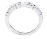 British 0.72 Carat Diamond Platinum Wedding Band Ring Wilson's Antique & Estate Jewelry