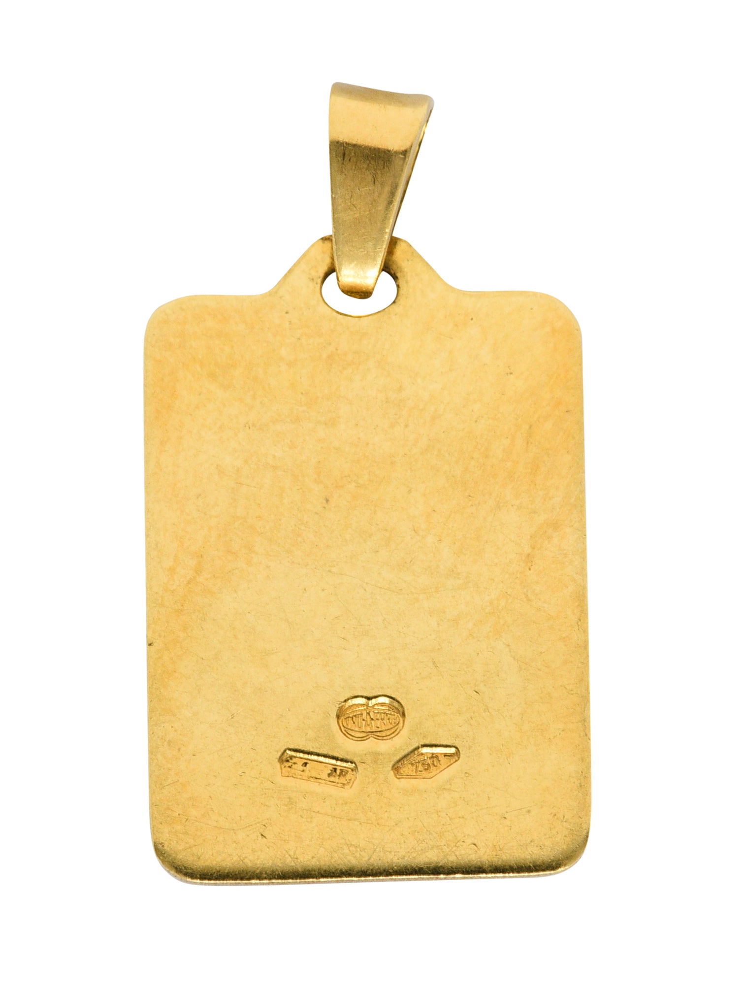 Italian UnoAErre 18 Karat Gold Pisces Zodiac Charmcharm - Wilson's Estate Jewelry