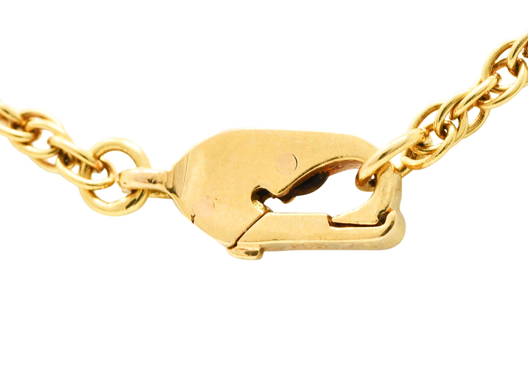 Carrera Y Carrera Diamond 18 Karat Yellow Gold Panther Pendant Necklace Wilson's Antique & Estate Jewelry