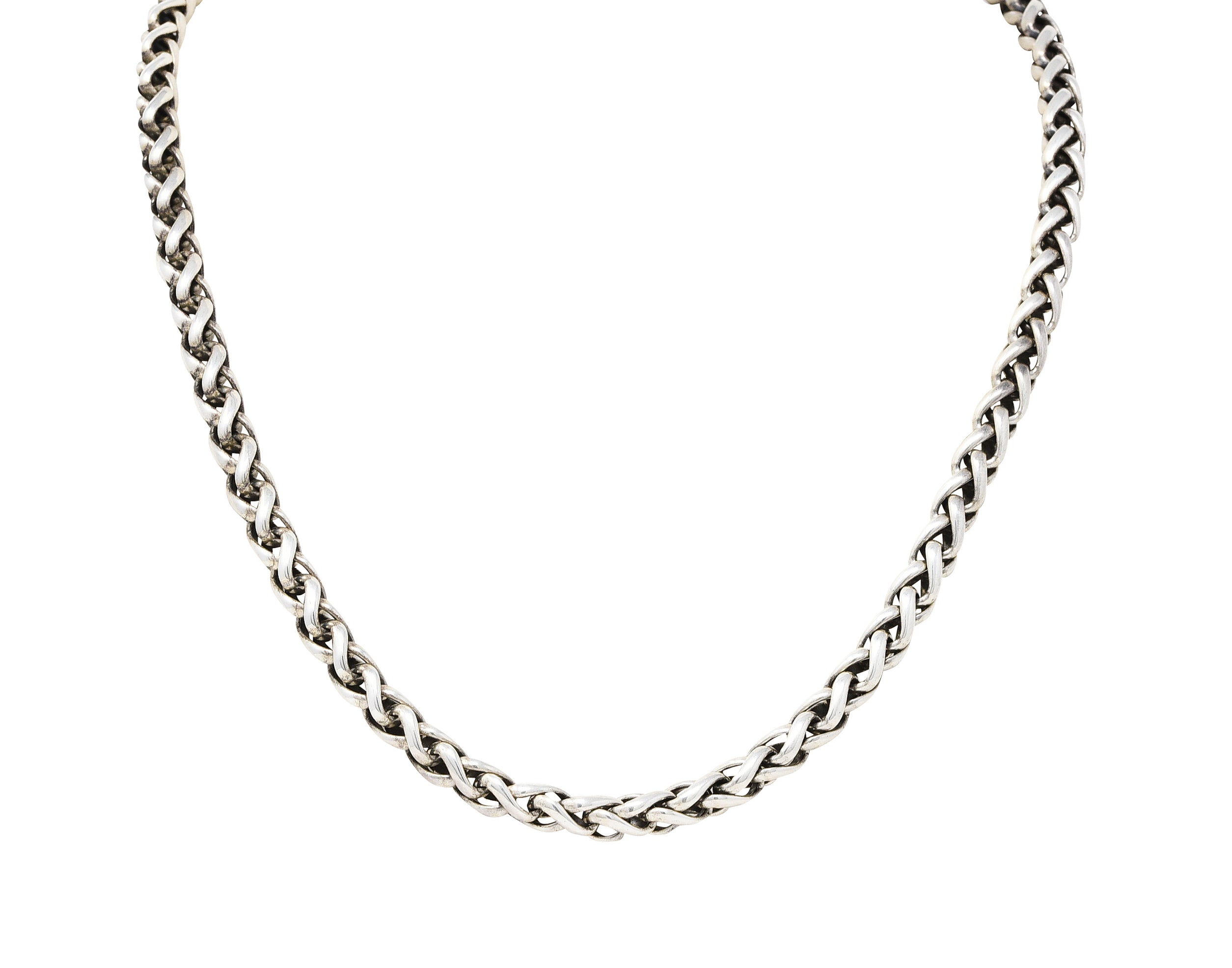 David Yurman 14 Karat Gold Sterling Silver Wheat Chain Unisex NecklaceNecklace - Wilson's Estate Jewelry