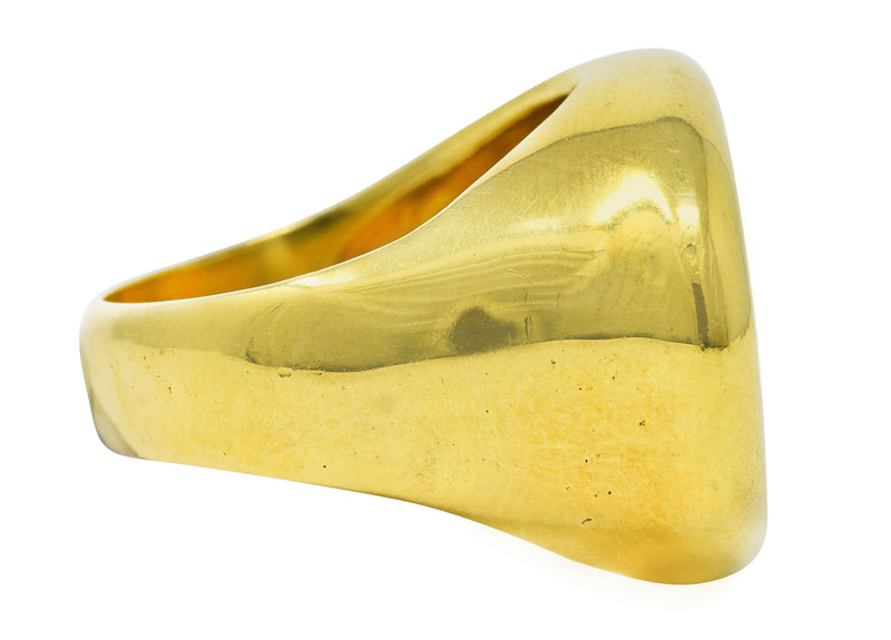 SeidenGang Vintage 14 Karat Yellow Gold Cupid Venus Classic Unisex Cameo Signet Ring Wilson's Estate Jewelry