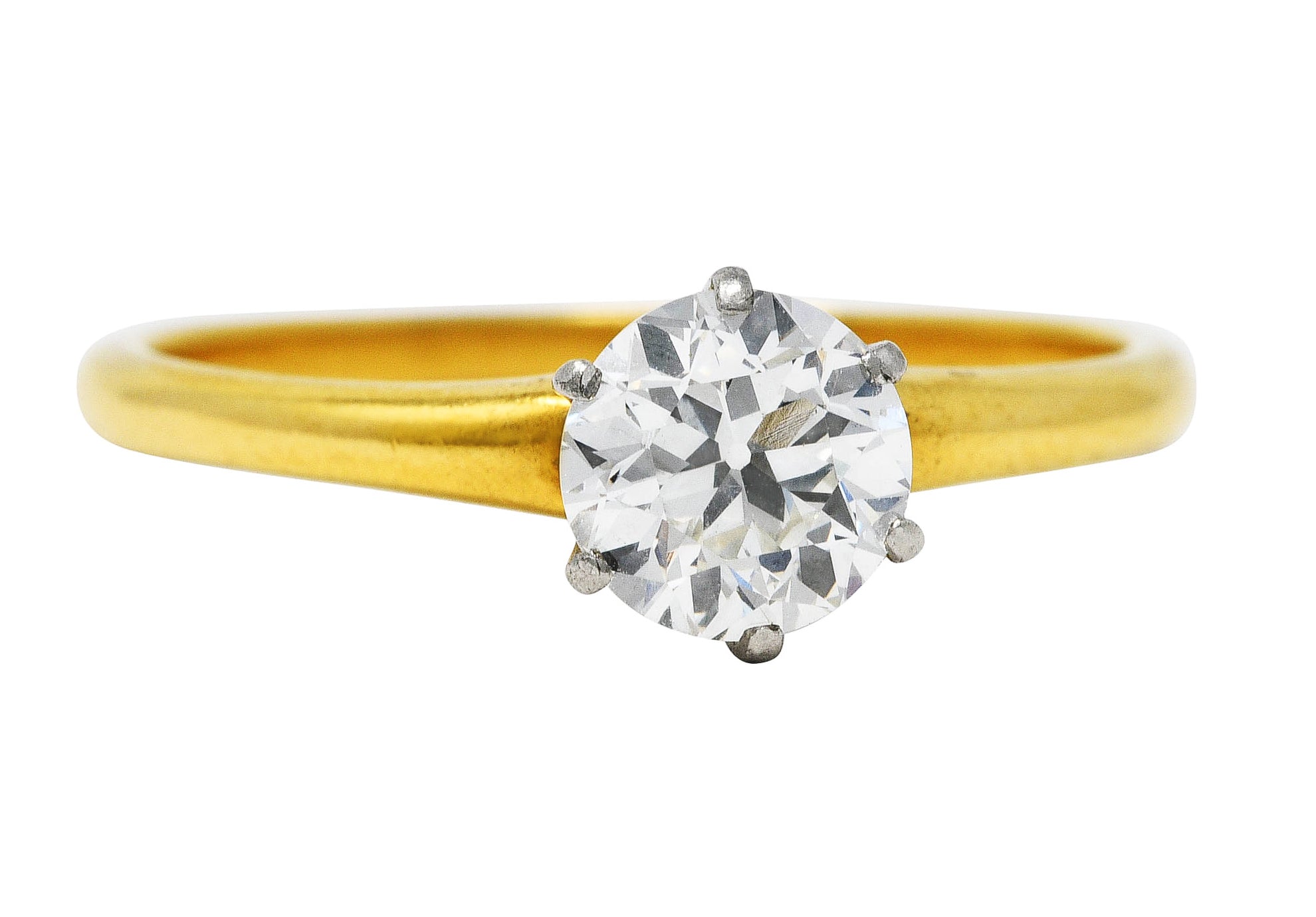 1950's Tiffany & Co. 0.77 CTW Diamond 18 Karat Gold Solitaire Engagement RingRing - Wilson's Estate Jewelry